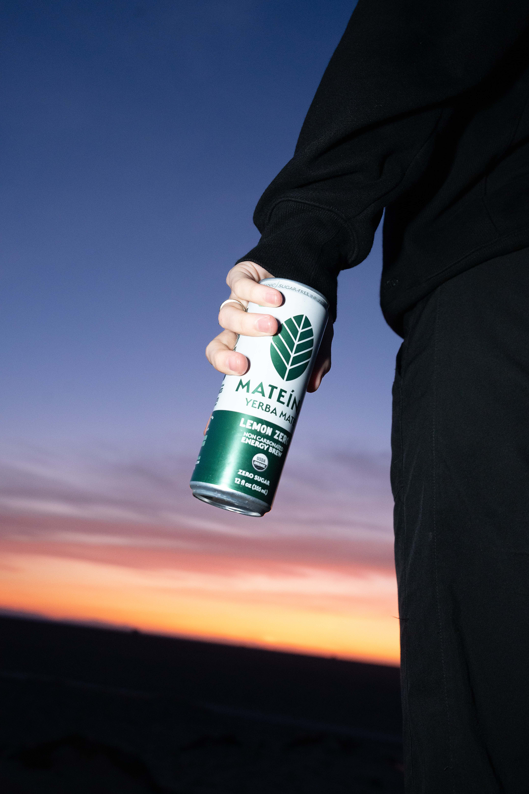 Mateina Lemon Zero in girls hand during a sunset in california