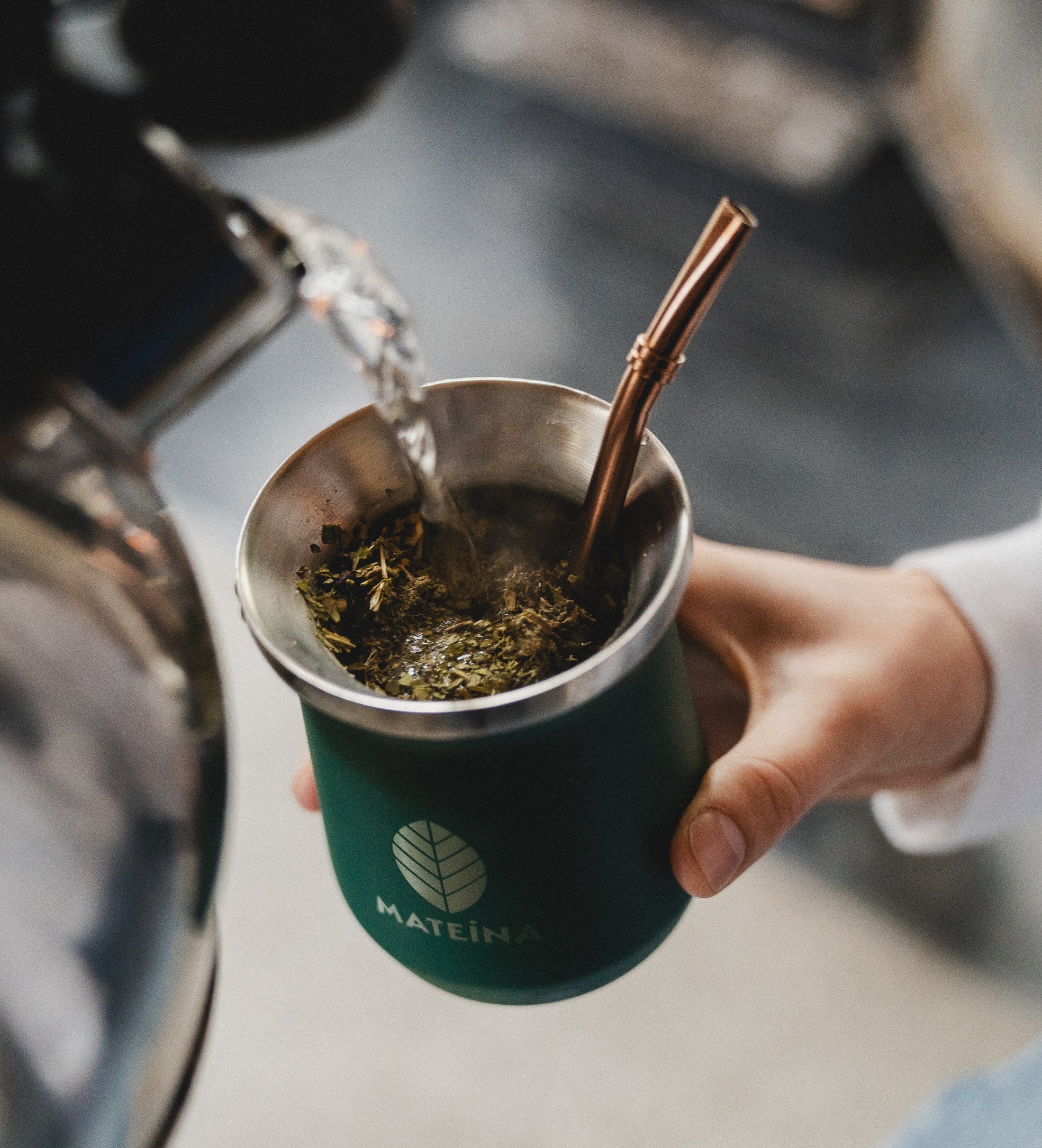 Green Mate Gourd & Bombilla Set