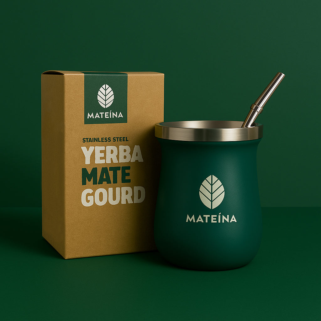 Green Mate Gourd & Bombilla Set