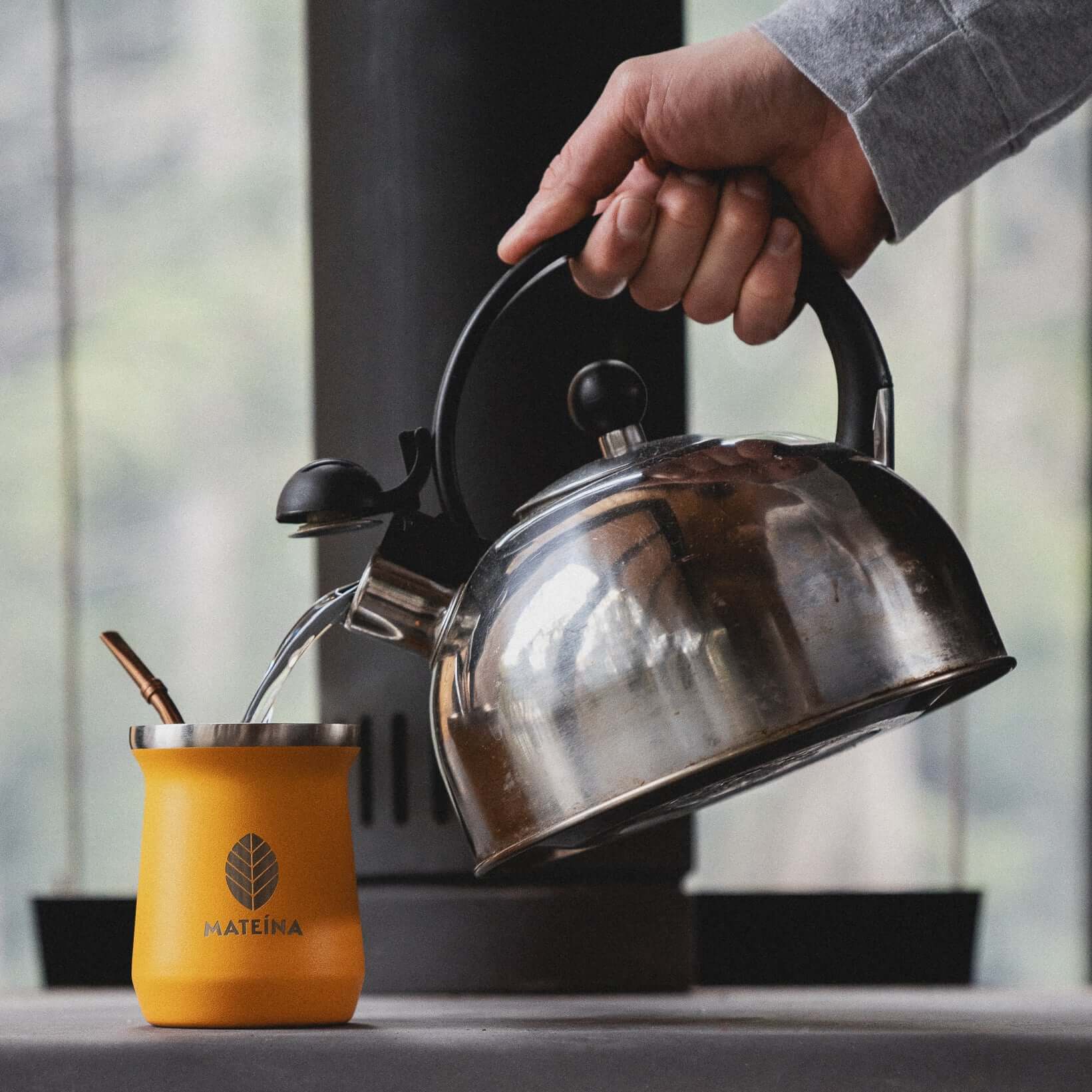 Yellow Mate Gourd & Bombilla Set