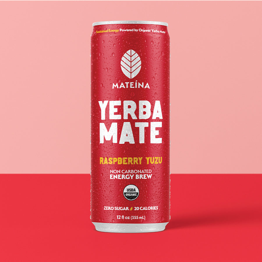 Raspberry Yuzu – Zero Sugar Yerba Mate – Mateína