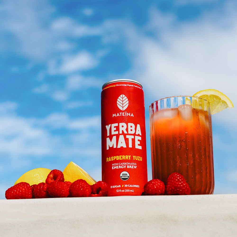 Raspberry Yuzu – Zero Sugar Yerba Mate – Mateína